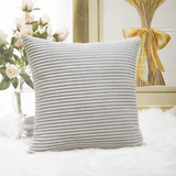 HOME BRILLIANT FBA_HBCRDCC102 Striped Velvet Cushion Cover for Chair Supersoft Handmade Decorative P